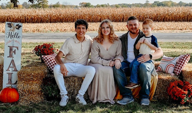 The Gardner family which includes Darsey and Dustin Gardner along with with their son Gabriel and Marc.