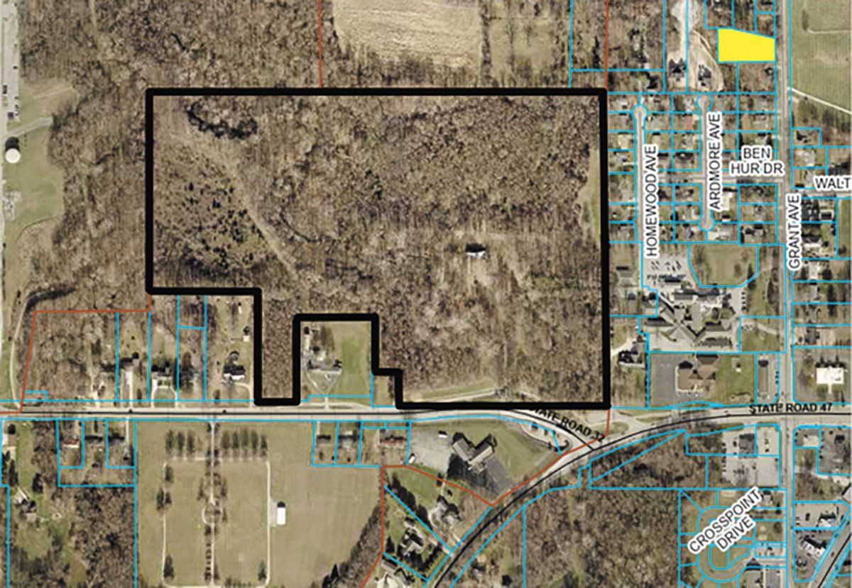 The City of Crawfordsville announced plans to develop a 47-acre nature park on the city’s southwest side near the intersection of State Road 47 and State Road 32. 