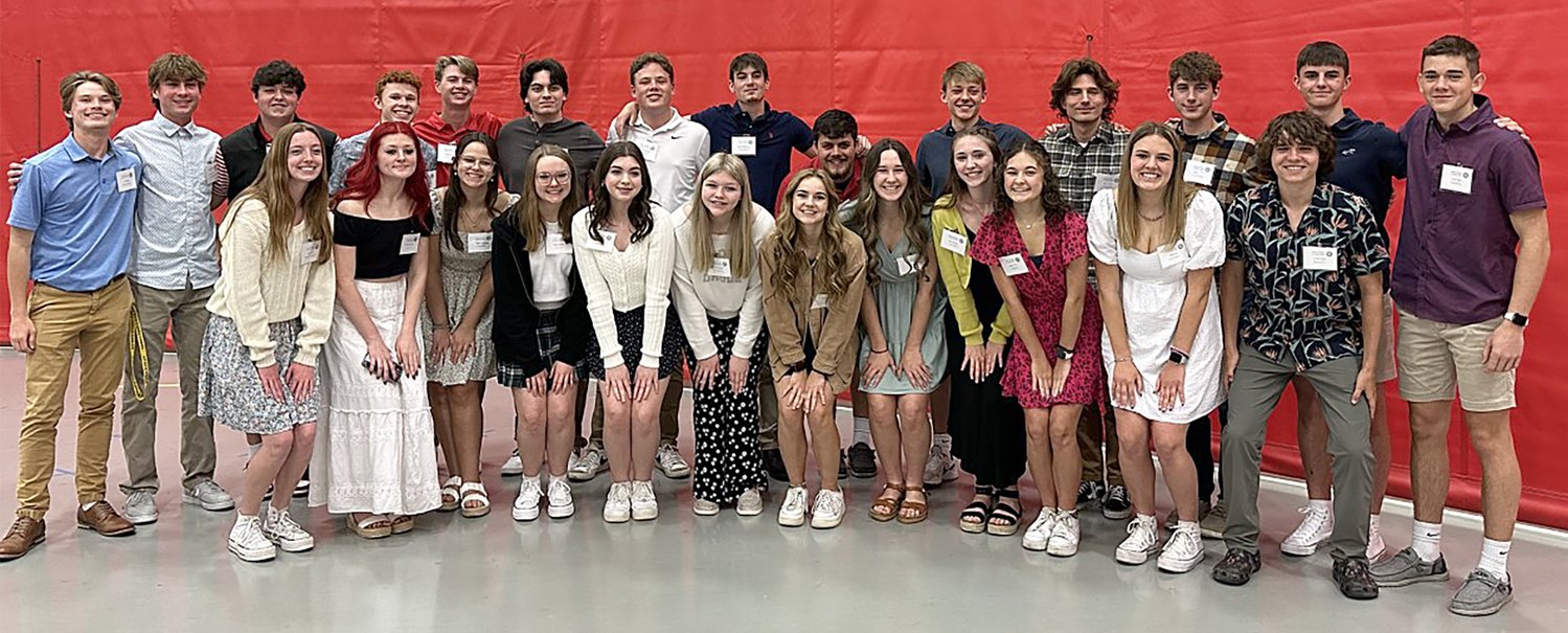 Members of the Crawfordsville Interact Club celebrated their efforts with community members 
during an annual luncheon at Southmont High School.