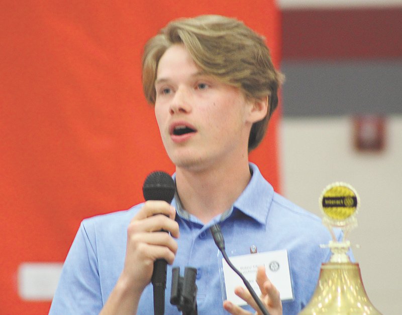 Interact Club co-president and senior Luke Tesmer talks about the group’s fundraising efforts and activities.
