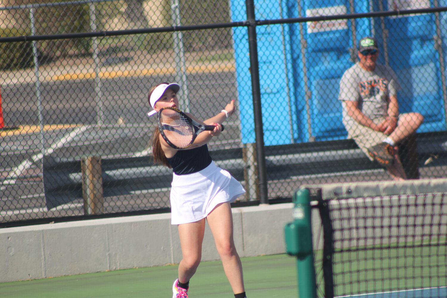Abigail Allen has competed well for the Chargers this season as the No. 3 singles spot.