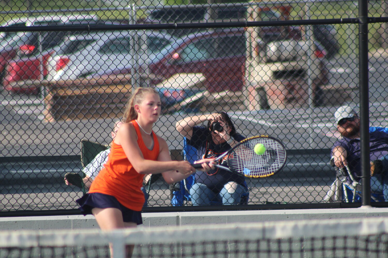 Abigail Allen was able to hand Southmont's Kela Johnson her first loss of the season at three singles.