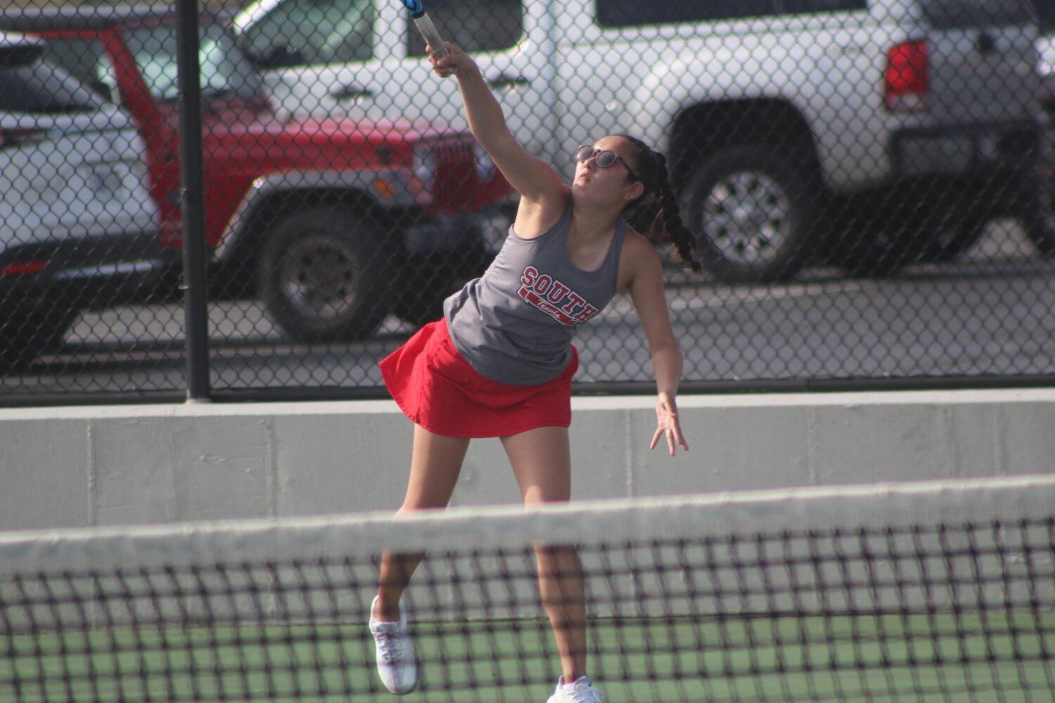 Fellow junior and 1 singles player Hanna Long won her match 6-0, 6-0 for Southmont.