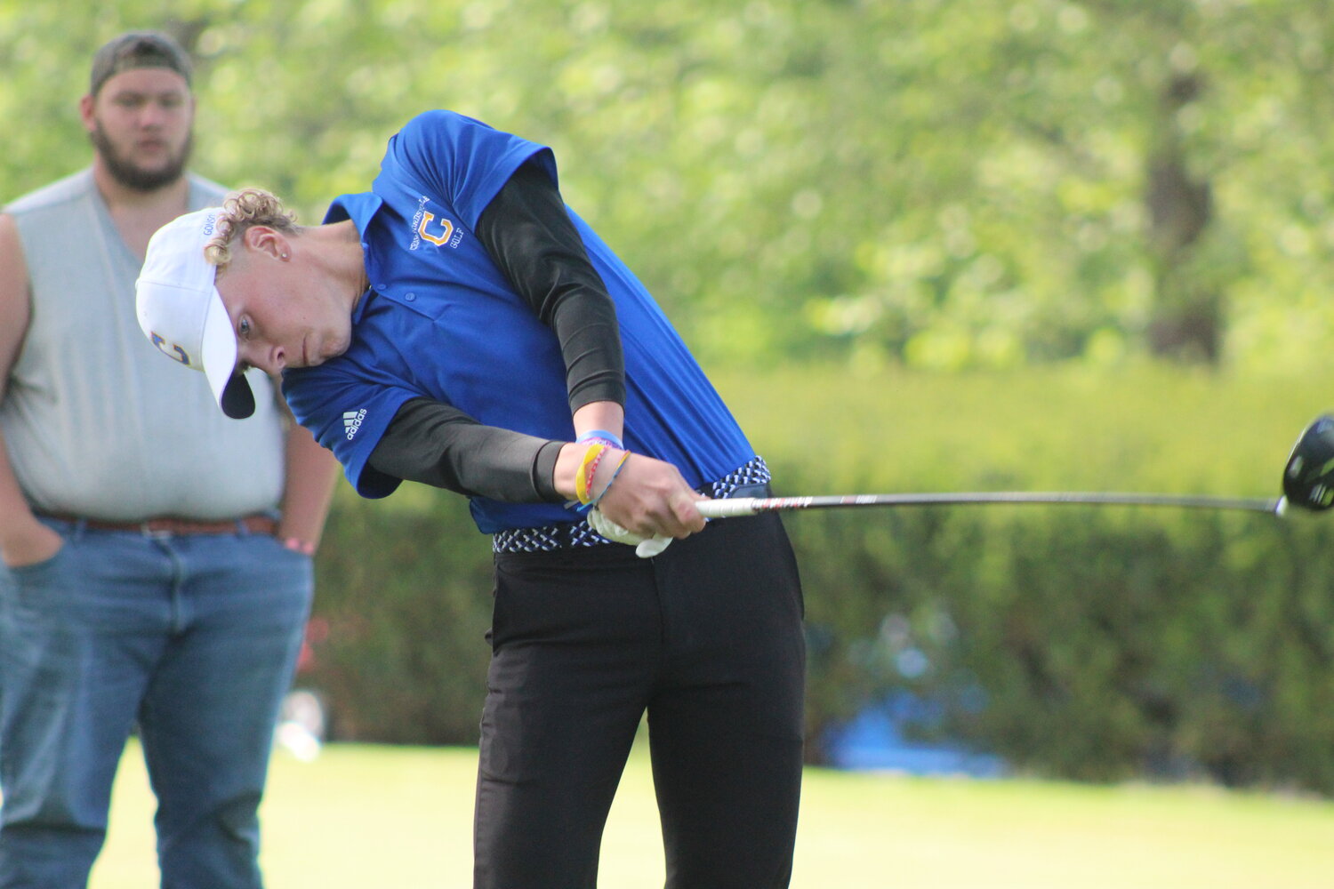 Crawfordsville sophomore Tanner Gilland joined Foley with co-medalist honors.
