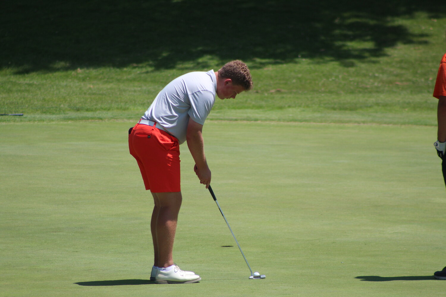 South senior Harrison Haddock ended his day with an impressive 82 for the Mounties.