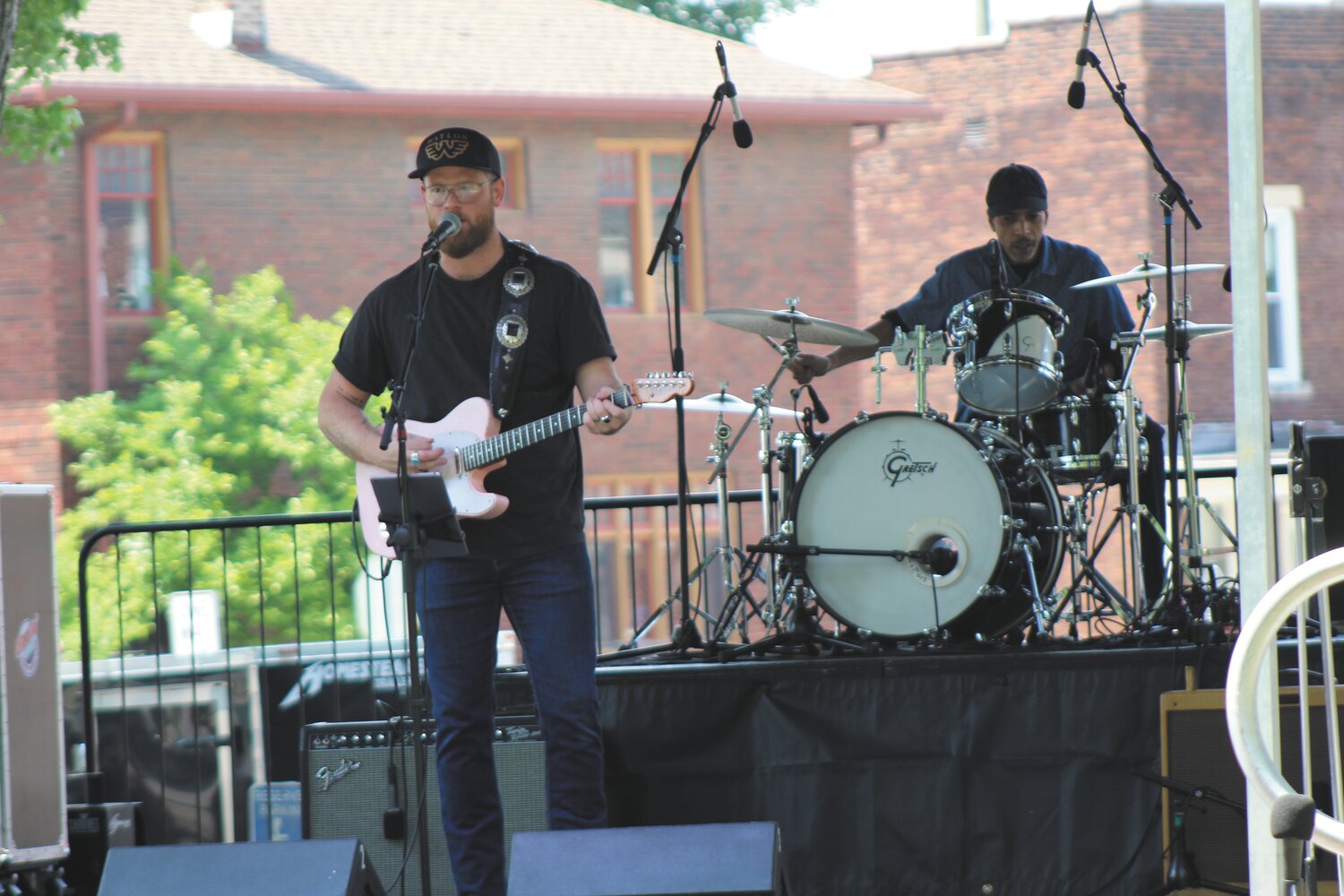The Zach Day Band performs Friday for the festival crowd.