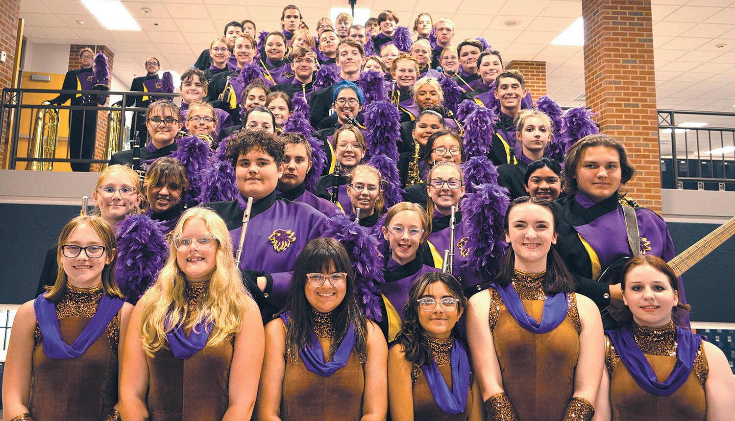 Members of Montgomery County United will compete with seven other marching bands at the Golden Lion Invitational at 8 p.m. Thursday at Crawfordsville High School.