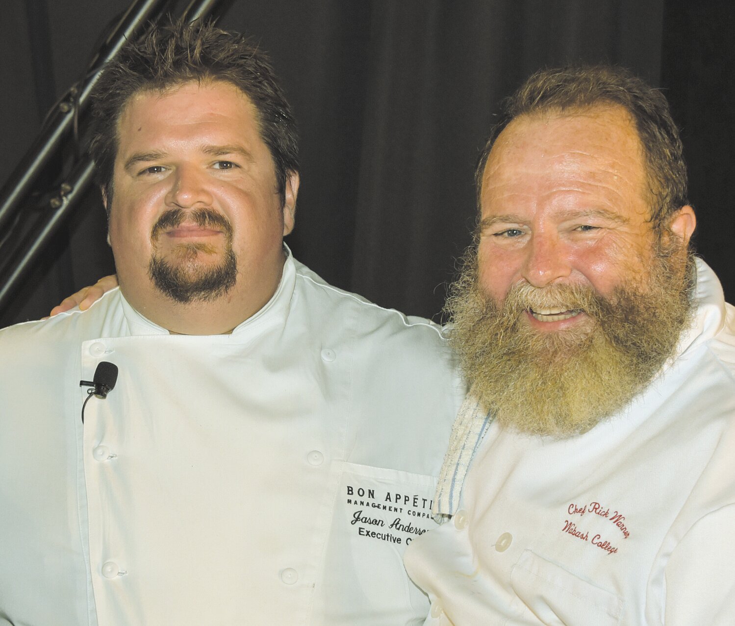 Jason Anderson, left, and Rick Warner are two of the chefs participating in this year’s Dining with the Chefs. The event is a fundraiser for the Montgomery County Free Clinic.