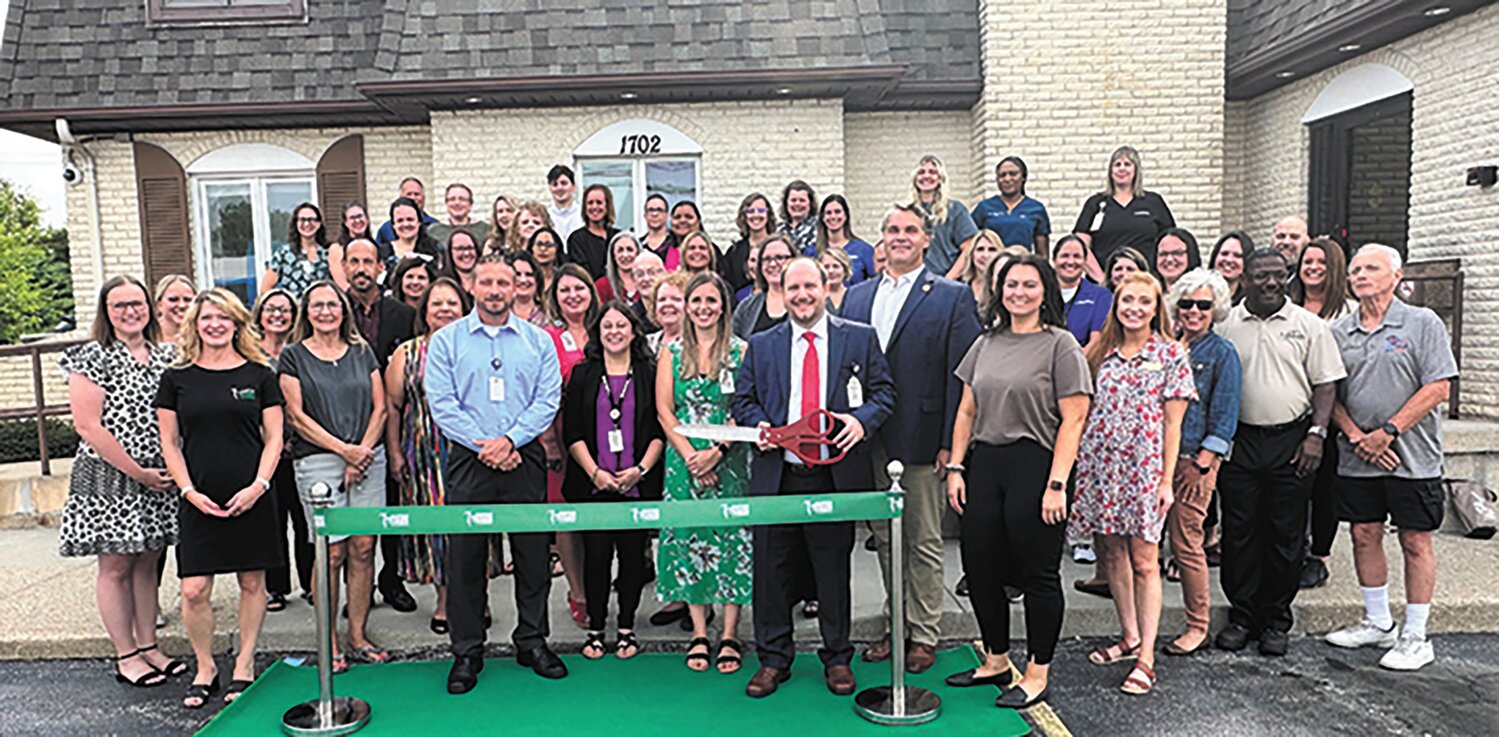 Valley Professionals Community Health Center hosted a ribbon cutting ceremony with the assistance of the Crawfordsville/Montgomery County Chamber of Commerce on Wednesday at its facility at 1702 Crawfordsville Road. Indiana State Rep. Beau Baird and Indiana Sen. Brian Buchanan also attended the event and presented Valley Professionals with a proclamation of congratulations on behalf of the Indiana General Assembly.