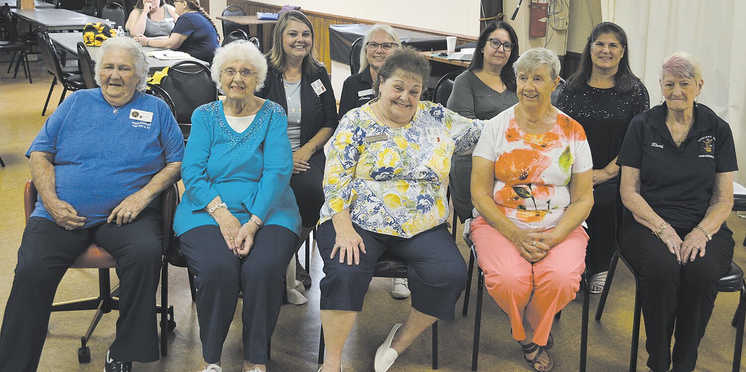 Pictured, from left, front row, Janet Ragsdale, Eileen Shelton, Linda Bell, Judy Consoer and Ruth Hutchins; and back row, Belinda Young, Linda Hudson, Shawna Timmons and Denise Hampton.