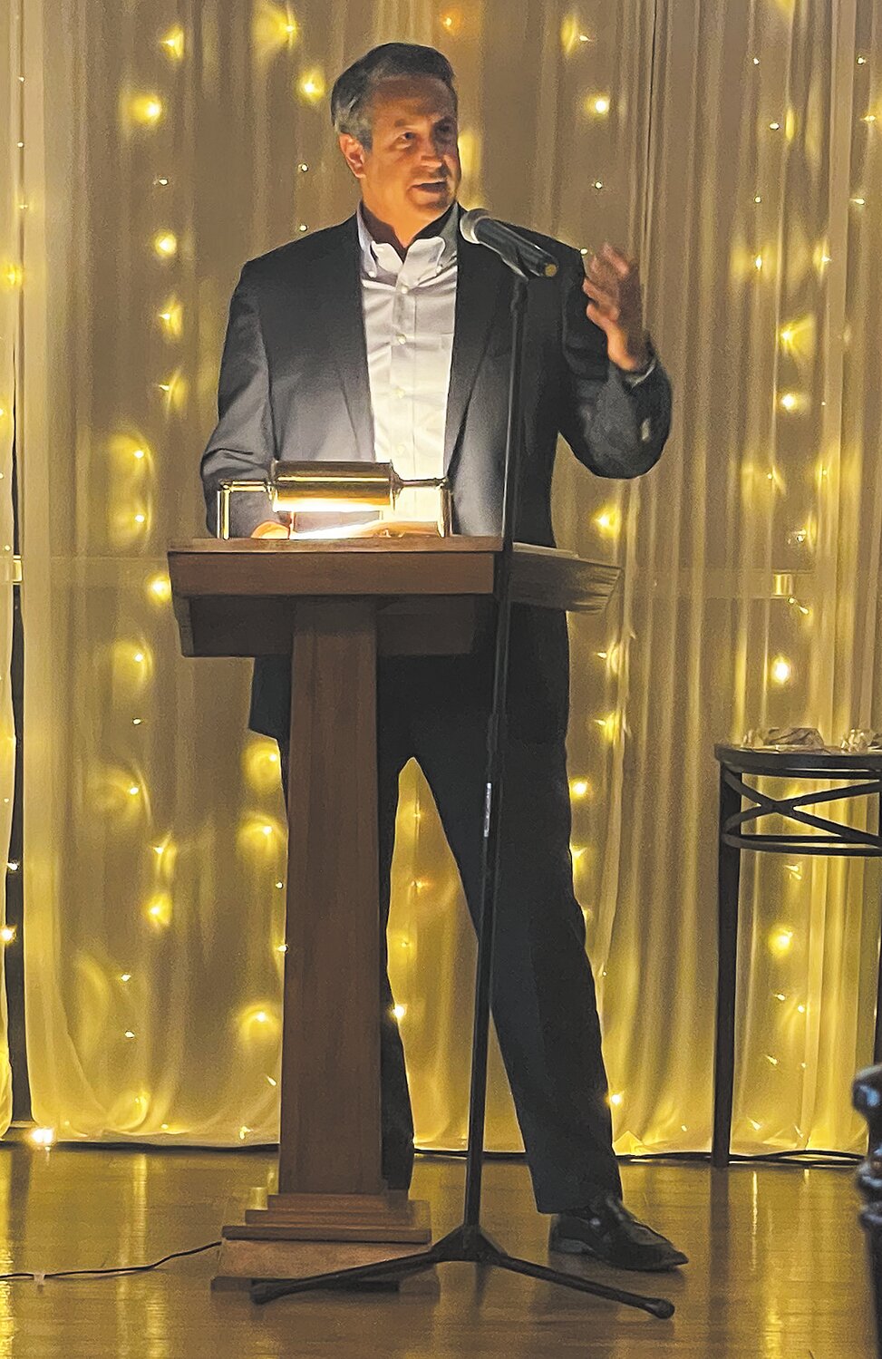 Nate Feltman was the keynote speaker at the annual Crawfordsville/Montgomery County Chamber of Commerce banquet on Thursday at Stone Creek Lodge.