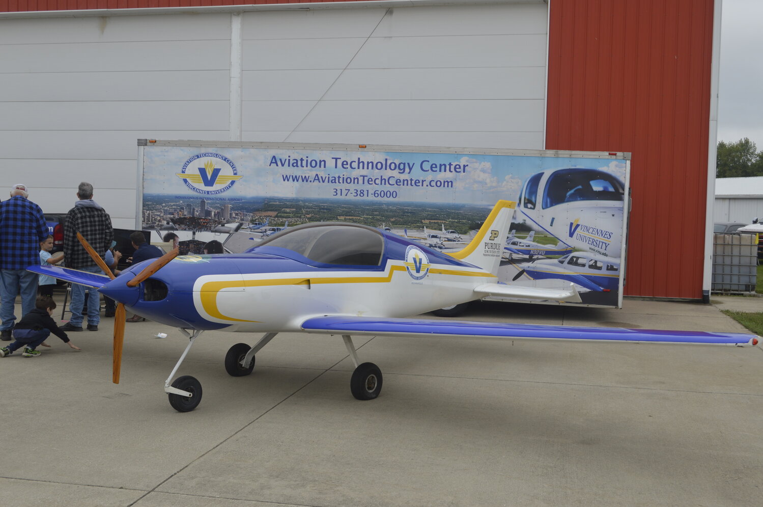Visitors gathered Saturday at the Crawfordsville Regional Airport for the annual Airport Day festivities.