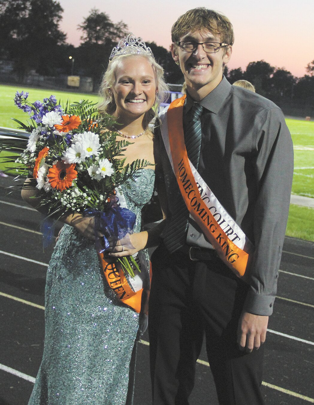 Paige Hudson and Paul Lueking were crowned the 2023 Fall Homecoming Queen and King at North Montgomery High School on Friday.