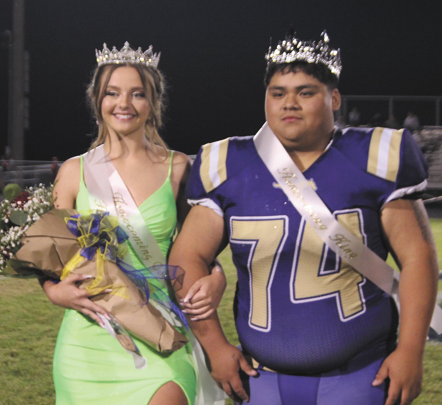 Morgan Brown and Julio "Dozer" Mendoza were crowned Homecoming Queen and King on Friday at Fountain Central High School.