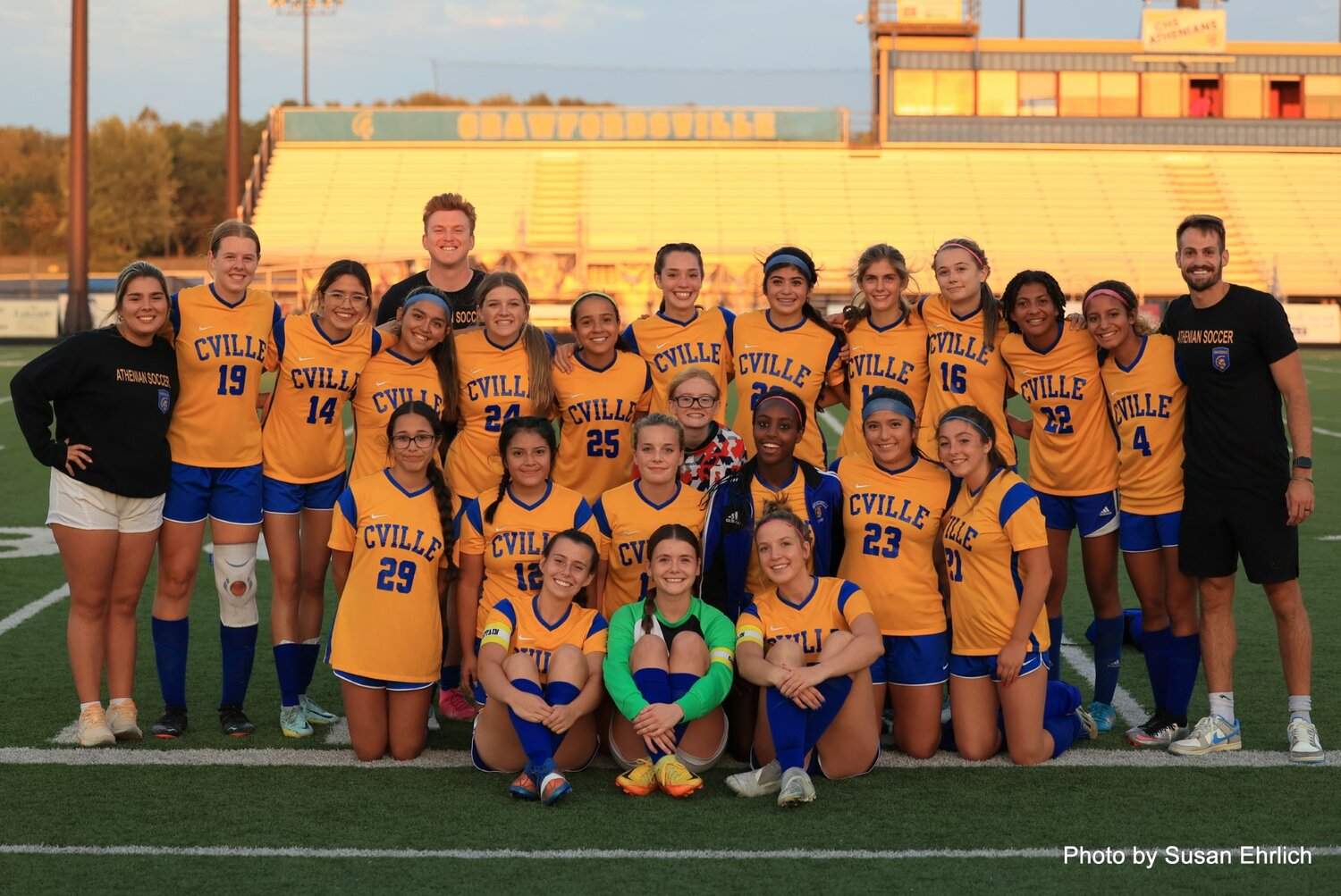 Crawfordsville girls soccer are champions of Montgomery County for the 1st time since 2015 as the Athenians defeated North Montgomery 7-0 on Thursday.