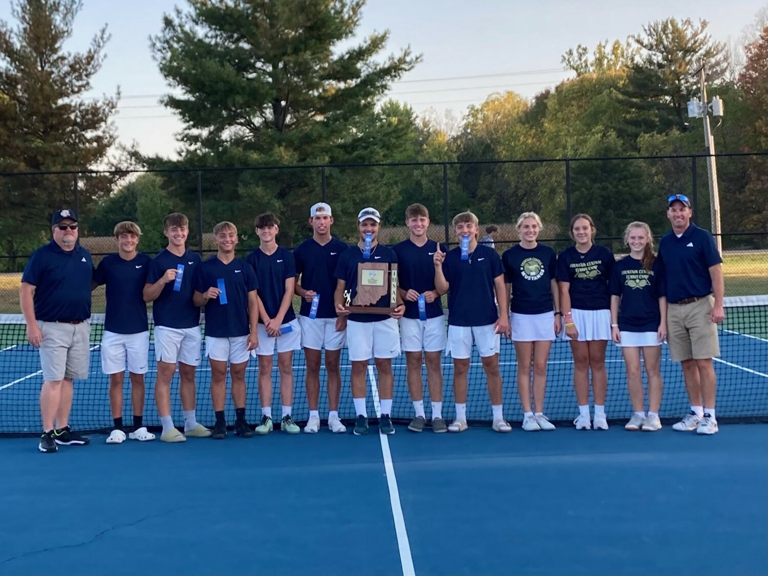 Fountain Central Boys Tennis won their 5th sectional title in seven years on Friday with a 3-2 win over the Parke Heritage Wolves.