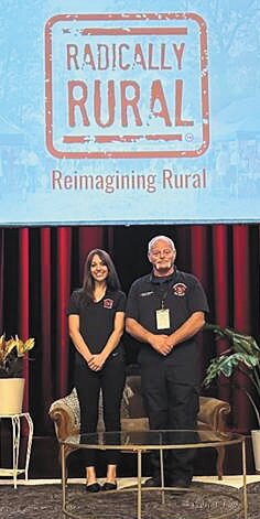 Pictured are MIH project manager Samantha Swearingen, left, and MIH firefighter/paramedic Darren Forman.