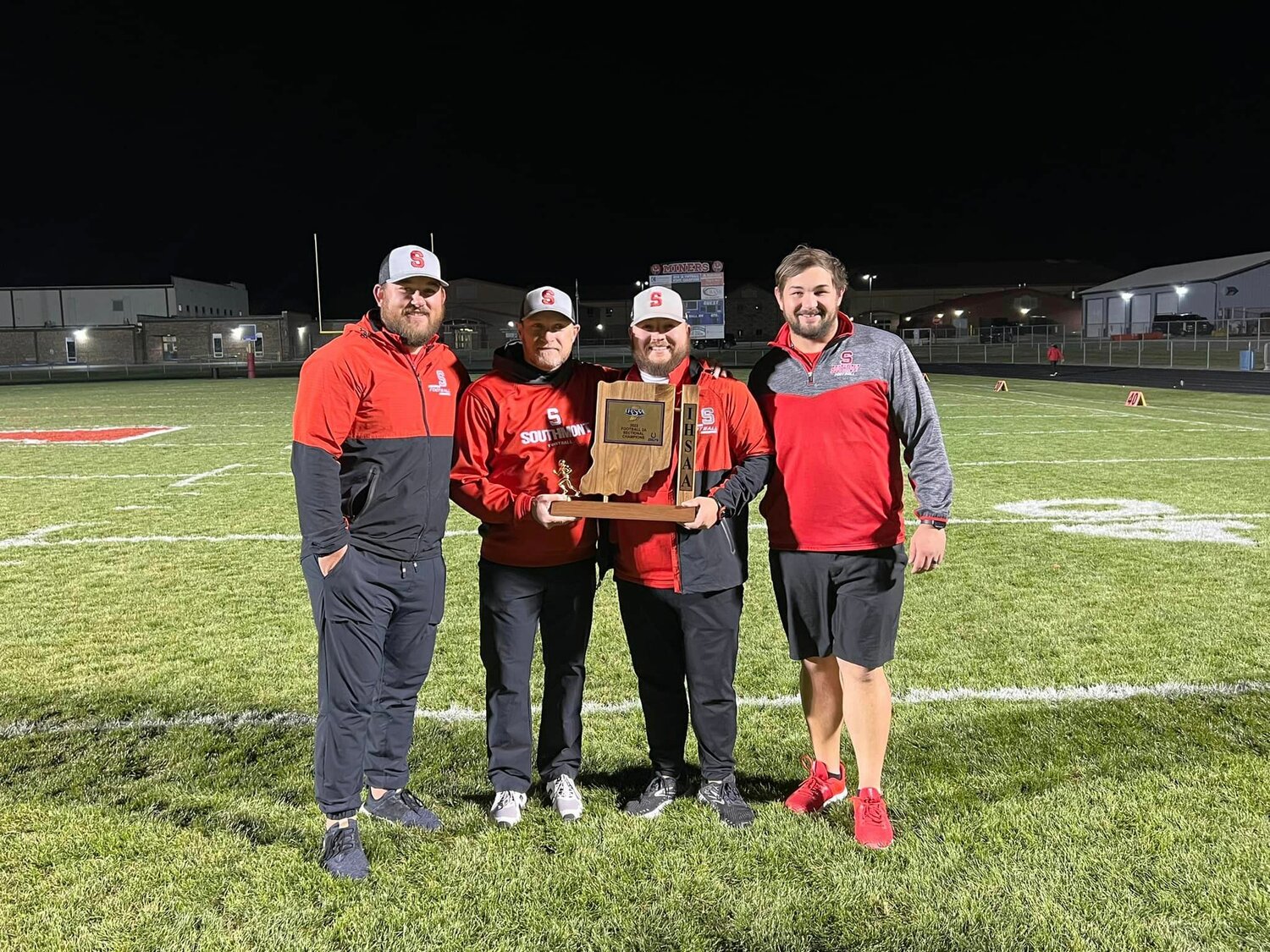 Southmont coach Baylee Adams (far left) went from nearly winning a sectional title with North Montgomery in 2015 to now helping Southmont to their first sectional title in school history.