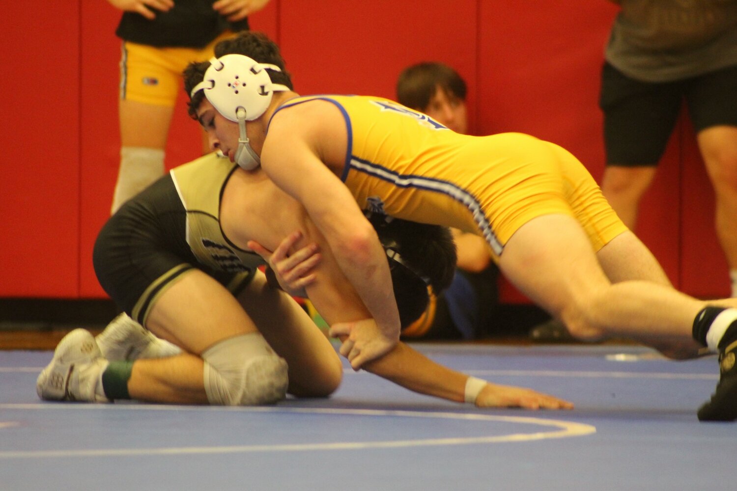Landon Vaught has been one of the most improved wrestlers for CHS according to Coach Aaron Keller.