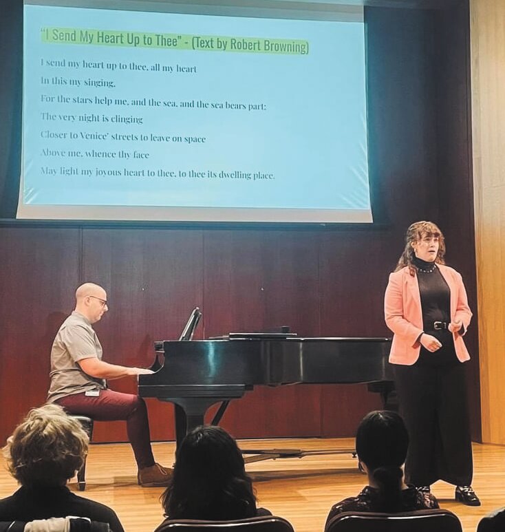 Butler University junior Abigail Eutsler of Linden recently presented and performed in the Butler School of Music’s “Expanding the Canon Lecture Recital Project."