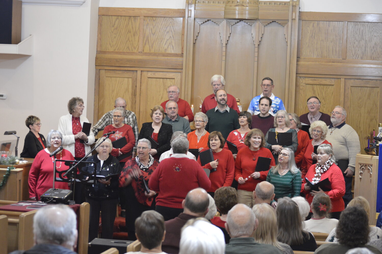 The cantata choir comprised of members from various churches in Montgomery County performed Sunday at 
Christ’s United Methodist Church.