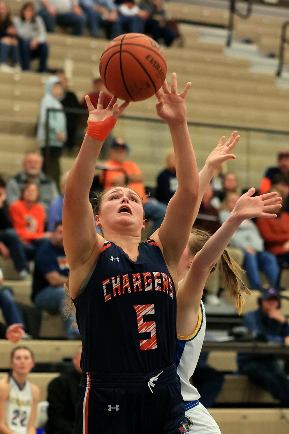 Piper Ramey drew the attention of the Crawfordsville defense but still finished scoring in double figures.
