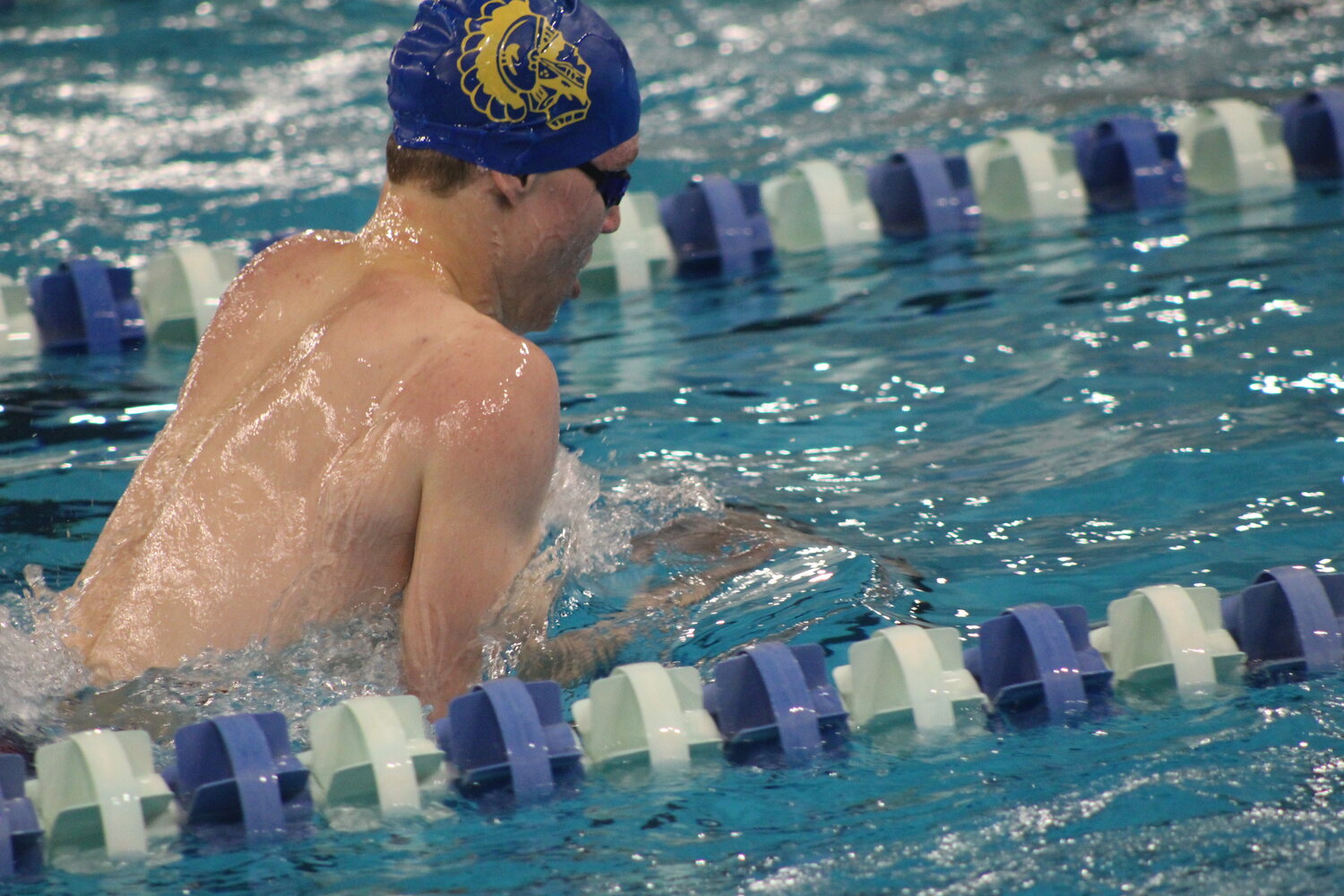 Senior Whitman Horton broke a pair of county records in the 100 backstroke and 200 IM as he looks for a trip back to the IHSAA State Finals.