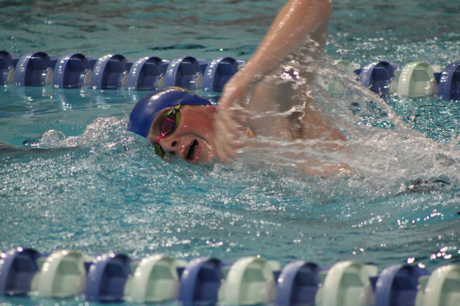 Crawfordsville Campbell Mason earned three county titles in the 500 freestyle, and 200 and 400 freestyle relays.