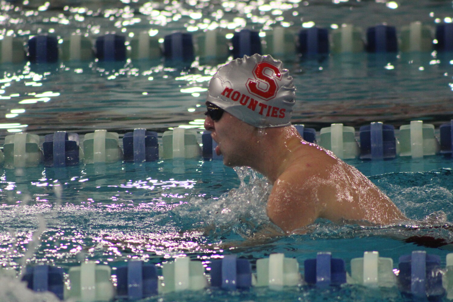 Southmont's Mason Cass competes in the 200 IM.