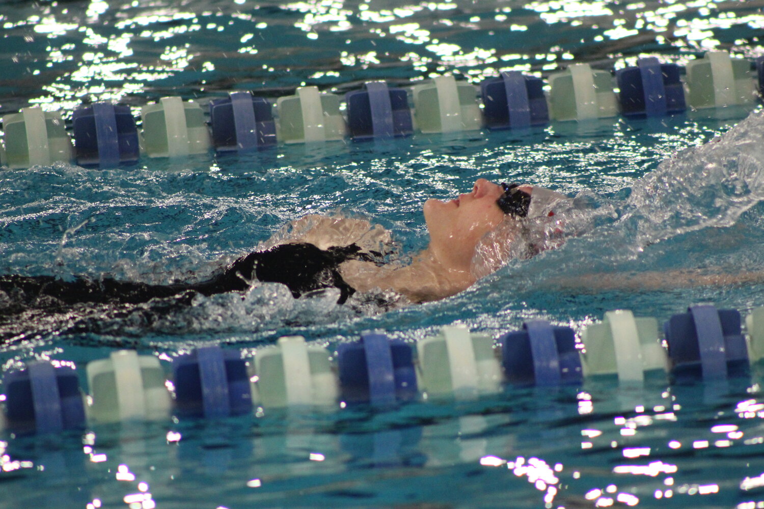 Darby Cottrell competes in the 200 IM for the Southmont girls.