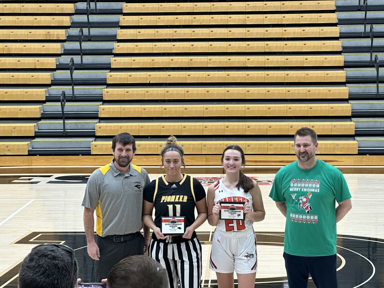 Emma Pyle was also presented with the sportsmanship award that is handed out to one player from each of the teams.