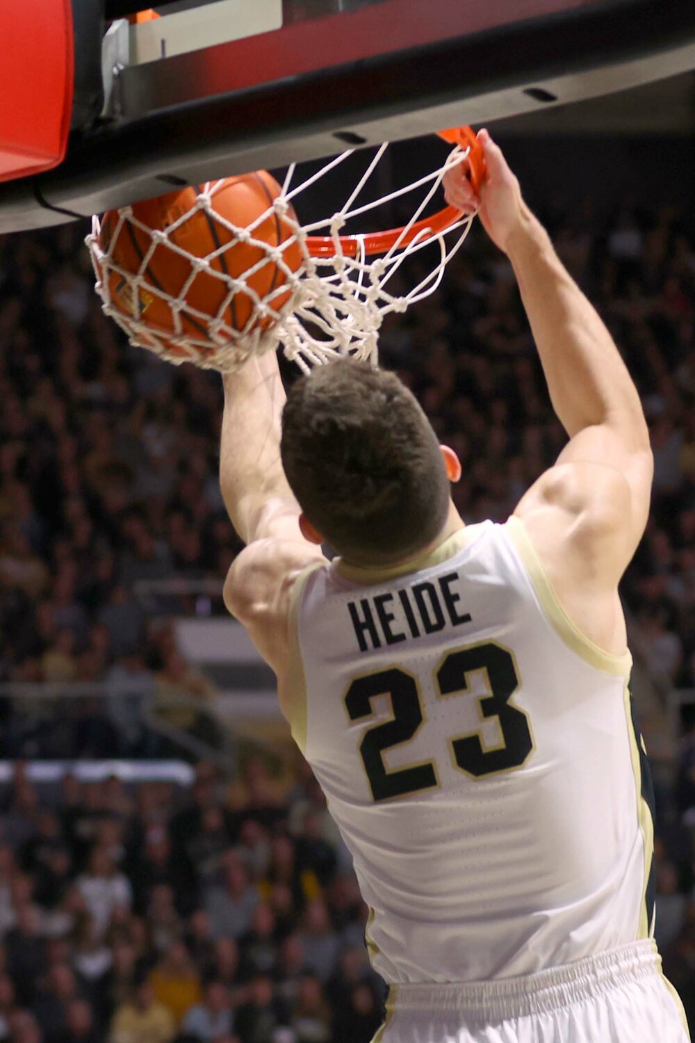 Camden Heide of Purdue - reverse dunk in the game with Eastern Kentucky