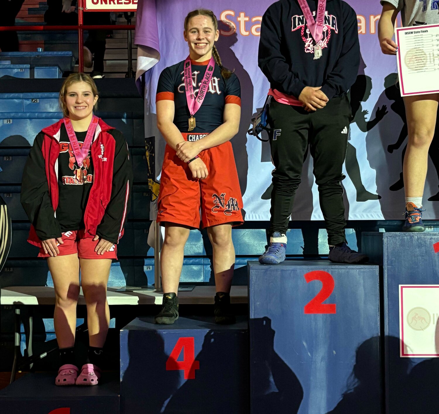 North Montgomery's Hailey Kunz proved why she's one of the top girls wrestlers at 145 pounds with a 4th place finish at the Girls Wrestling State Finals.