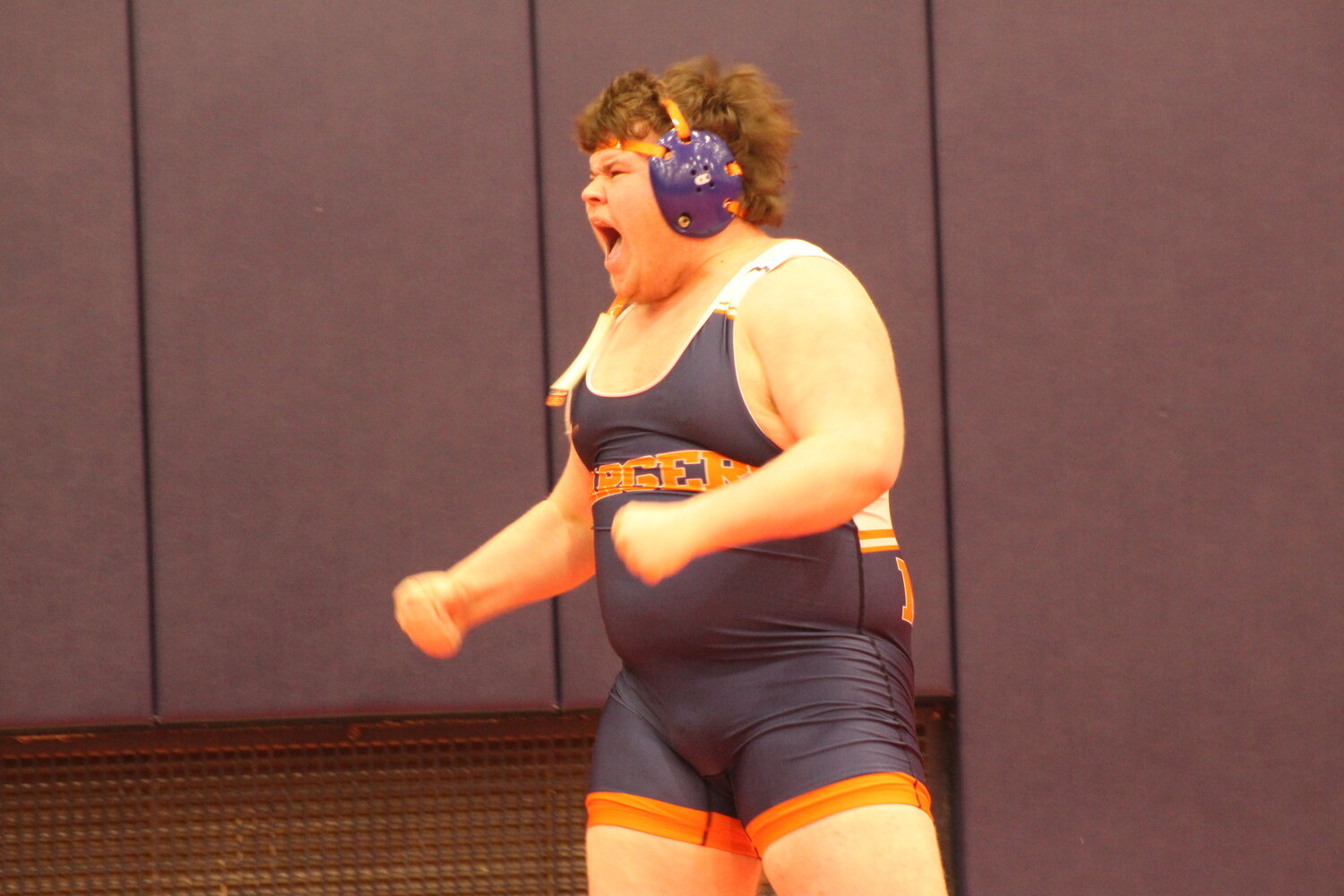 North Montgomery's Cale Anderson was the runner-up at 285 which included a pin over the top seed in the semi-finals. The Charger senior showed his emotion after the win.