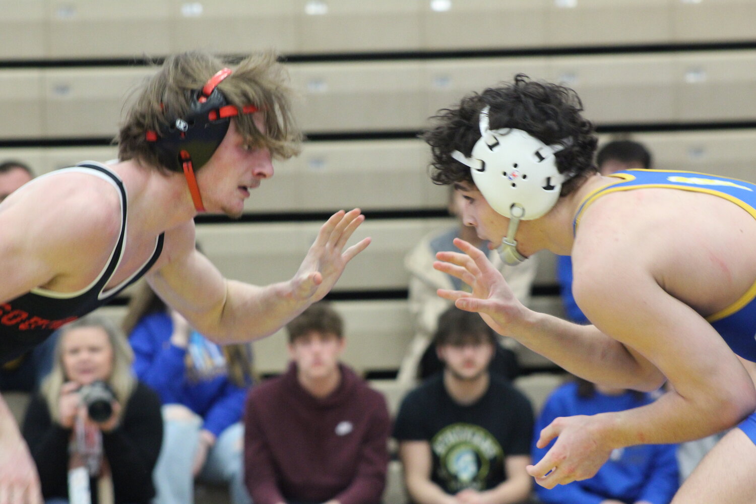 Southmont's Maddox Cade and Crawfordsville's Landon Vaught squared off for the third time this season with Cade coming out on top for his 4th sectional title of his career.