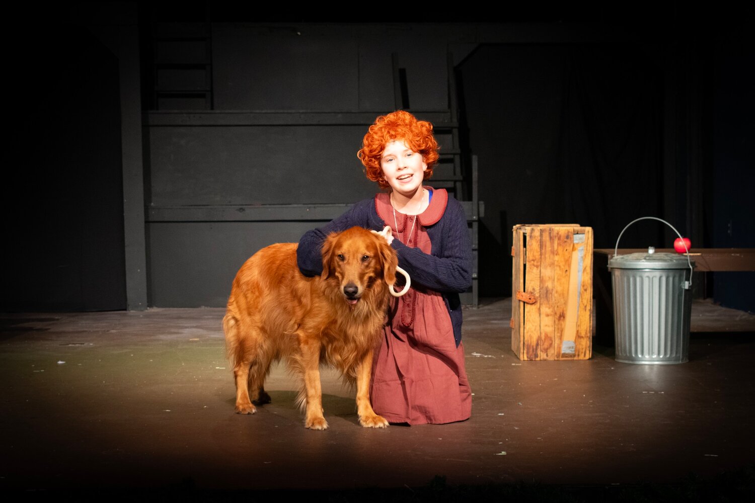 Haleigh King portrays Annie in the Sugar Creek Players’ production of Annie Jr. which opens Thursday at the Vanity Theater.