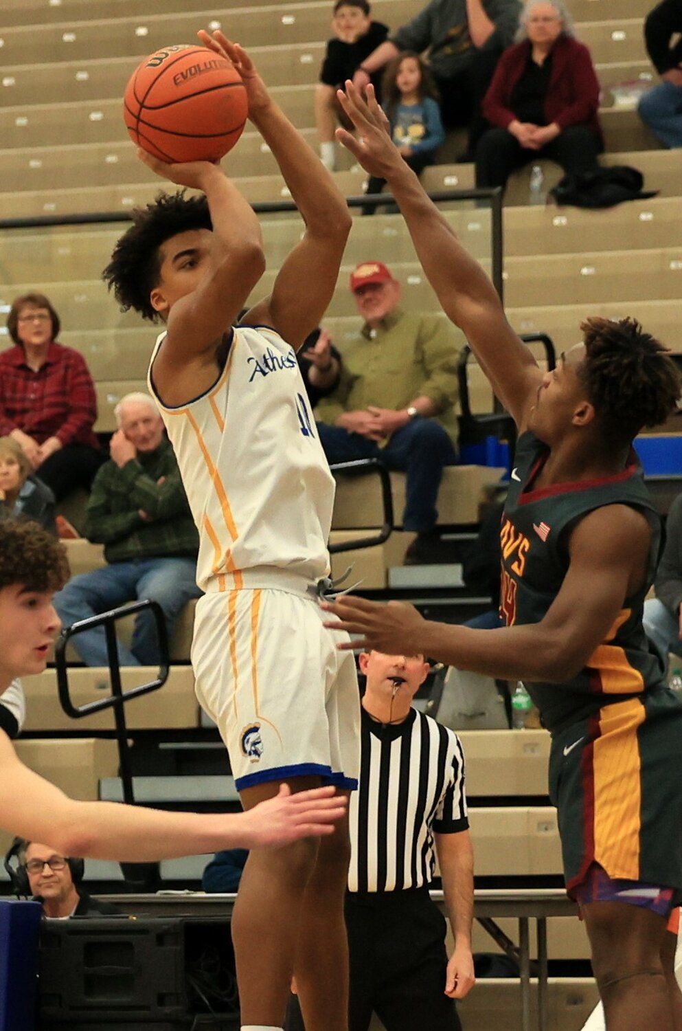Senior Ethan McLemore scored 22 of Crawfordsville’s 36 points in a 71-36 loss to  the red-hot shooting McCutcheon Mavericks on Tuesday night.