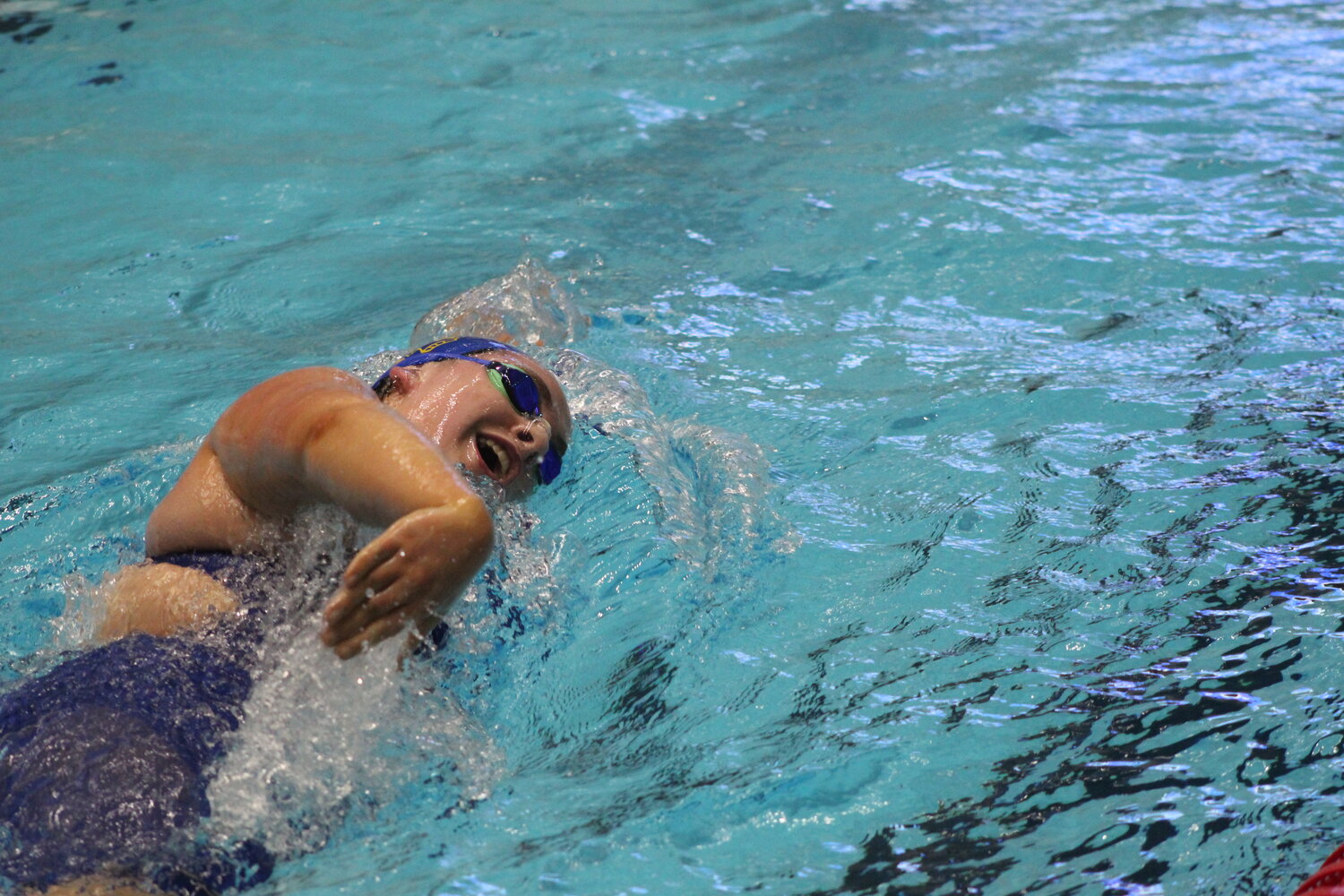 Sophomore Marie Hesler was the lone Athenian to swim in an individual event as she swam the 500 freestyle.