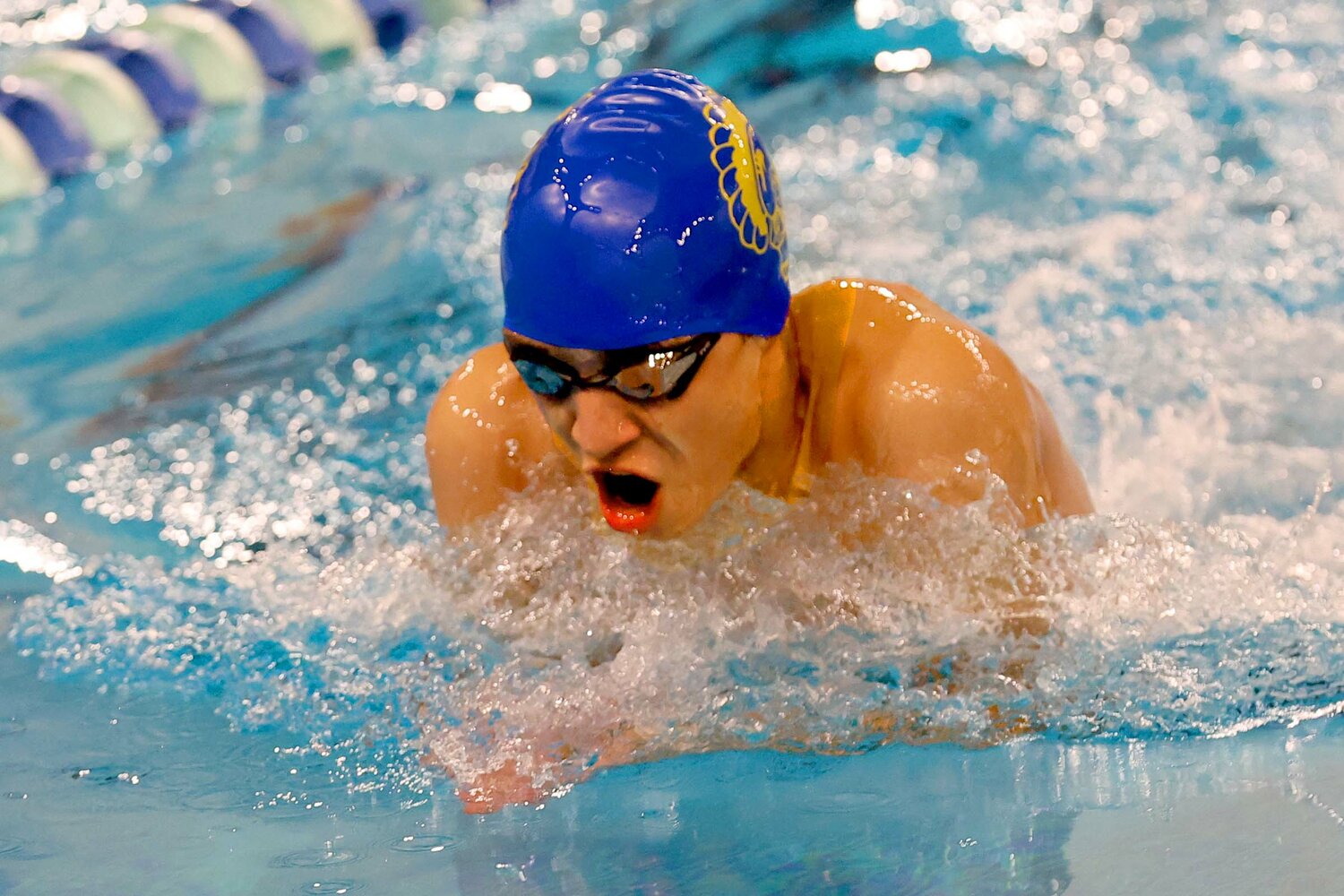 Senior Ryan Miller has stepped up in a big way for CHS this season and was the sectional champion in the breaststroke.