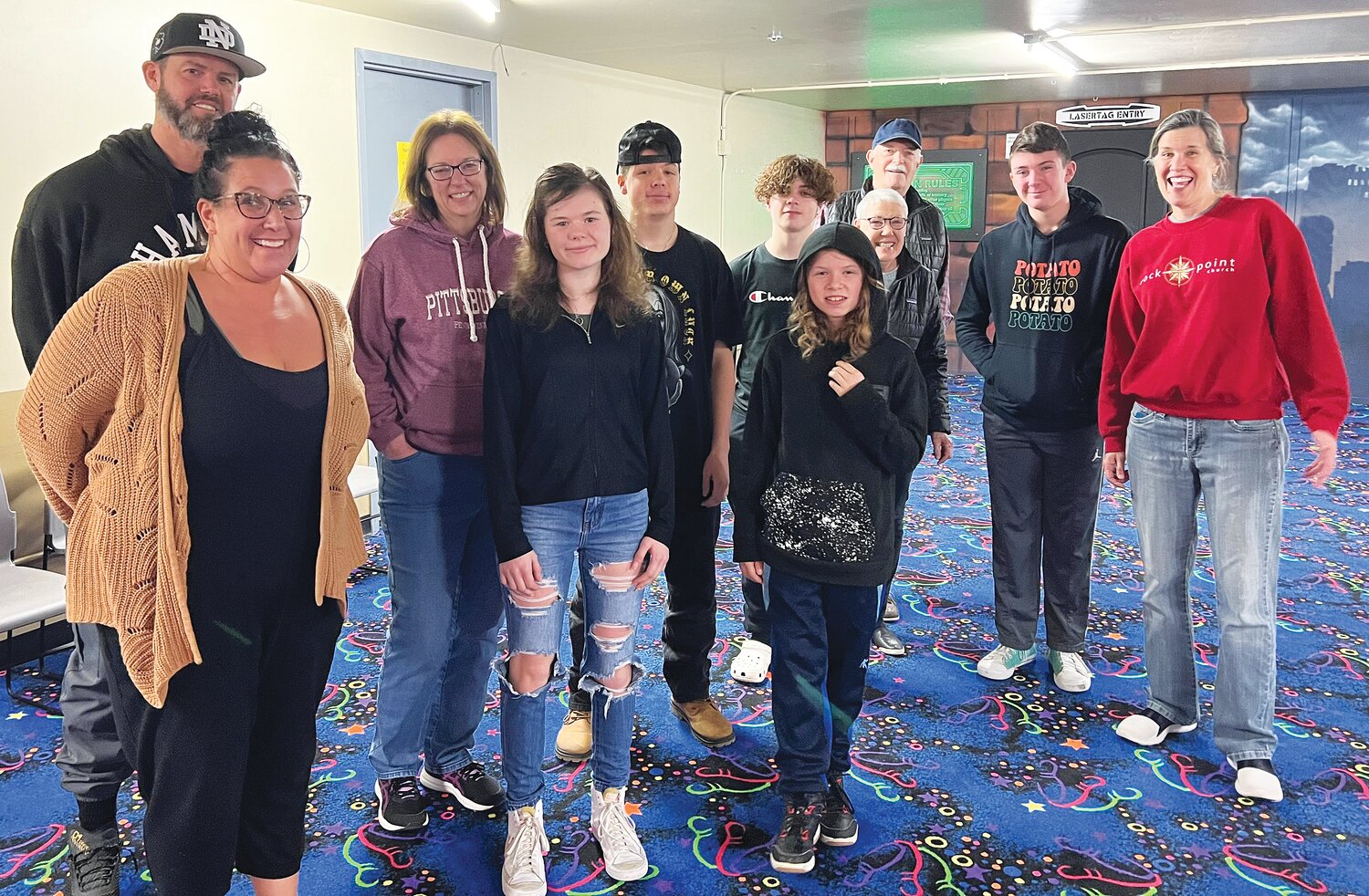JUMP mentors and mentees enjoy a trip to Plaza Lanes in Crawfordsville.