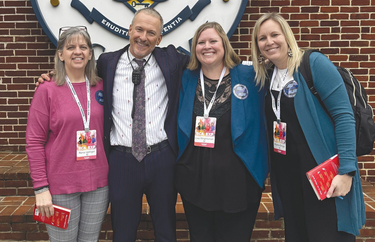 Pictured, from left, are  Rena Uplinger, Ron Clark, Lisa Wrightsman, and Brianne Bridge.