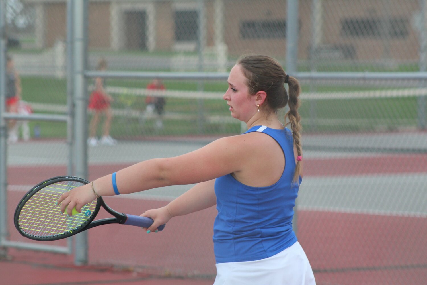 Senior and No. 1 singles player Sam Rohr helped lead CHS to a 4-1 county win over Southmont on Tuesday.