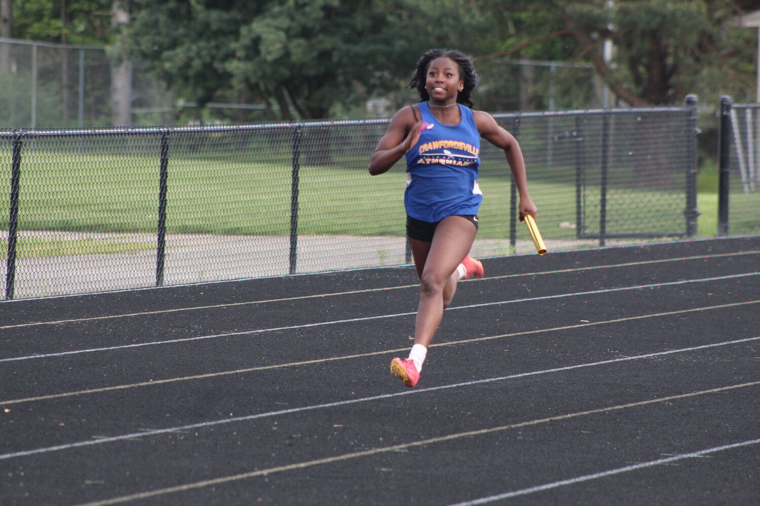 Junior Na'arah Byard went 4-4 and helped the Athenian girls to their third straight county title with wins in the 100,200, 400 and long jump.