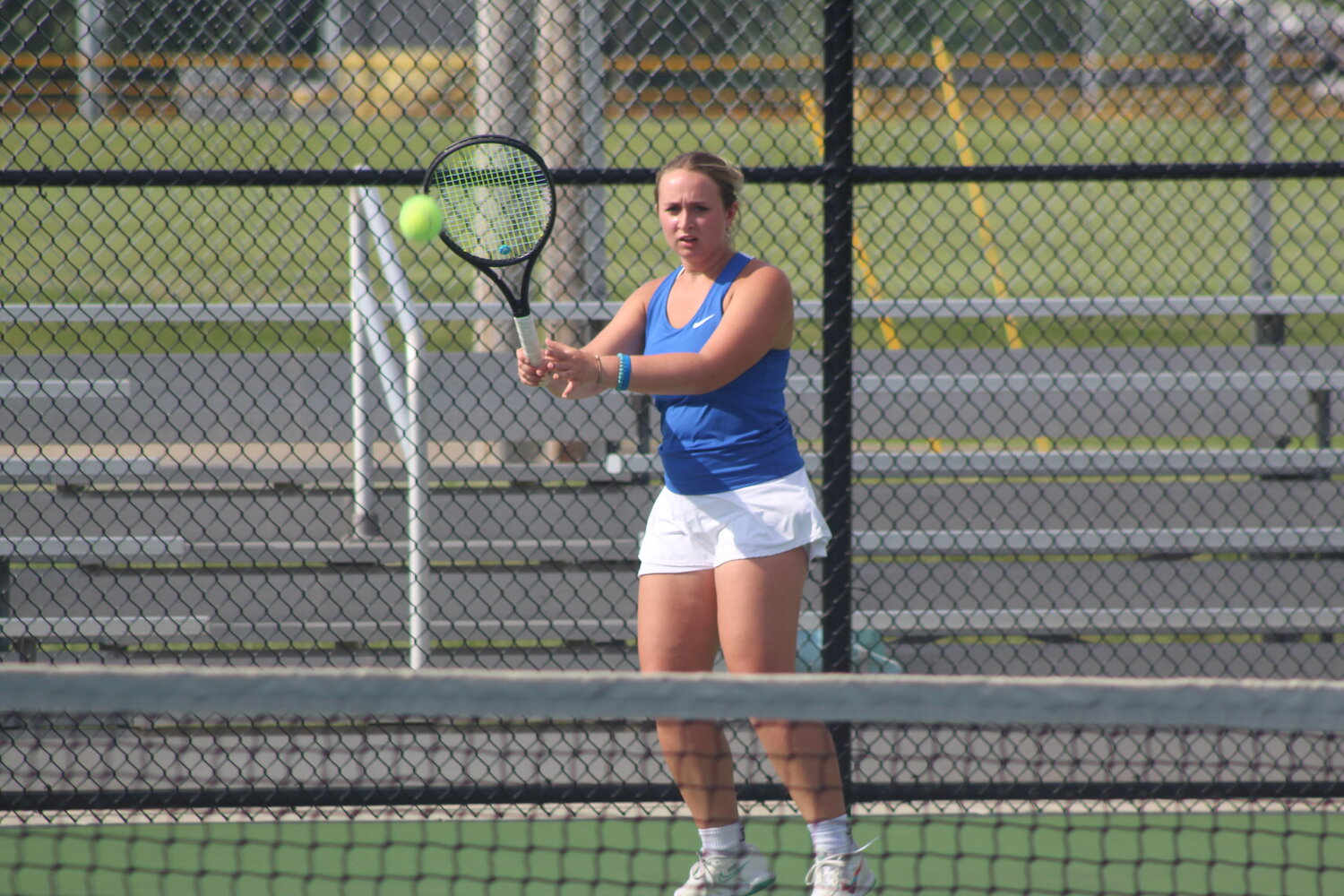 Crawfordsville's Sam Rohr has manned the 1 singles spot since her sophomore year for CHS and played her last match of her career on Tuesday.