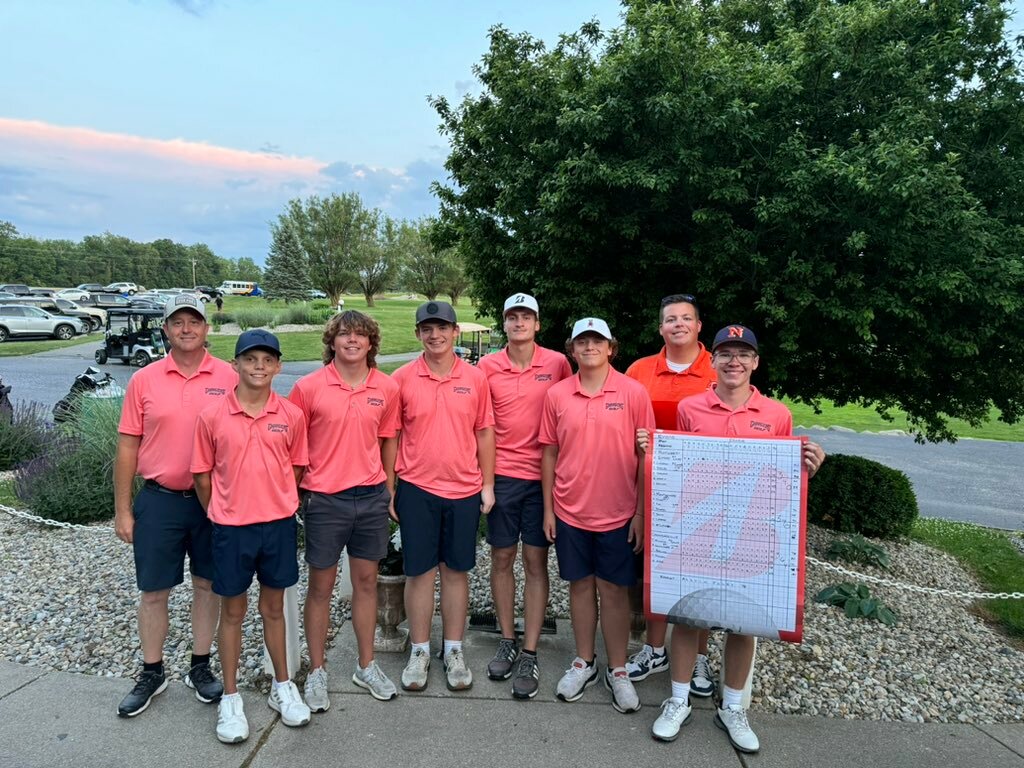 North Montgomery boys golf secured the county title on Thursday with a 340. North did so by having all four scores be 88 or better as Neal Jeffery and Alex Chapman led the way with 82’s.