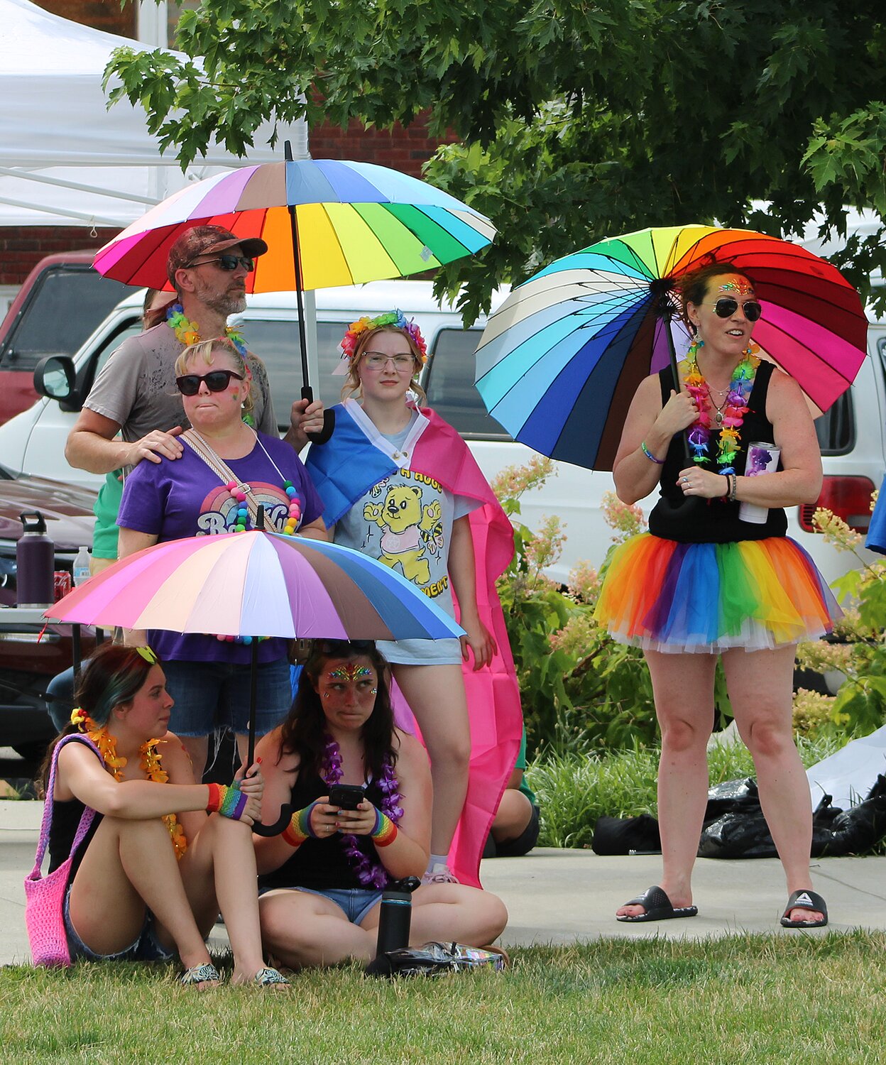 Many people braved the hot weather Saturday to attend the first-ever Pride Festival at Pike Place. The event was sponsored by the Crawfordsville Pride organization and included several craft and food vendors, lawn games and musical entertainment.