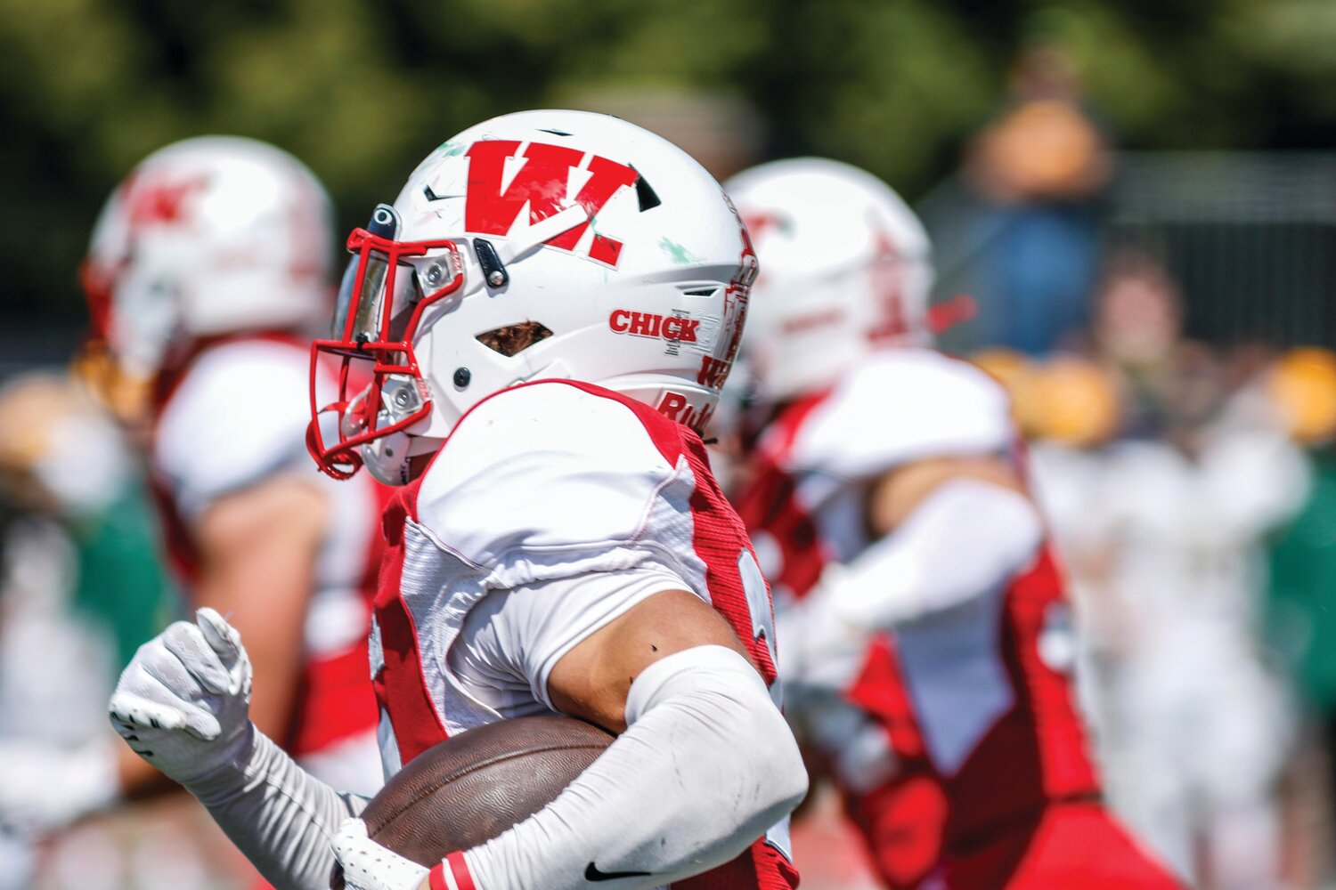 Sam Ringer sets a Wabash record for longest return of an interception.