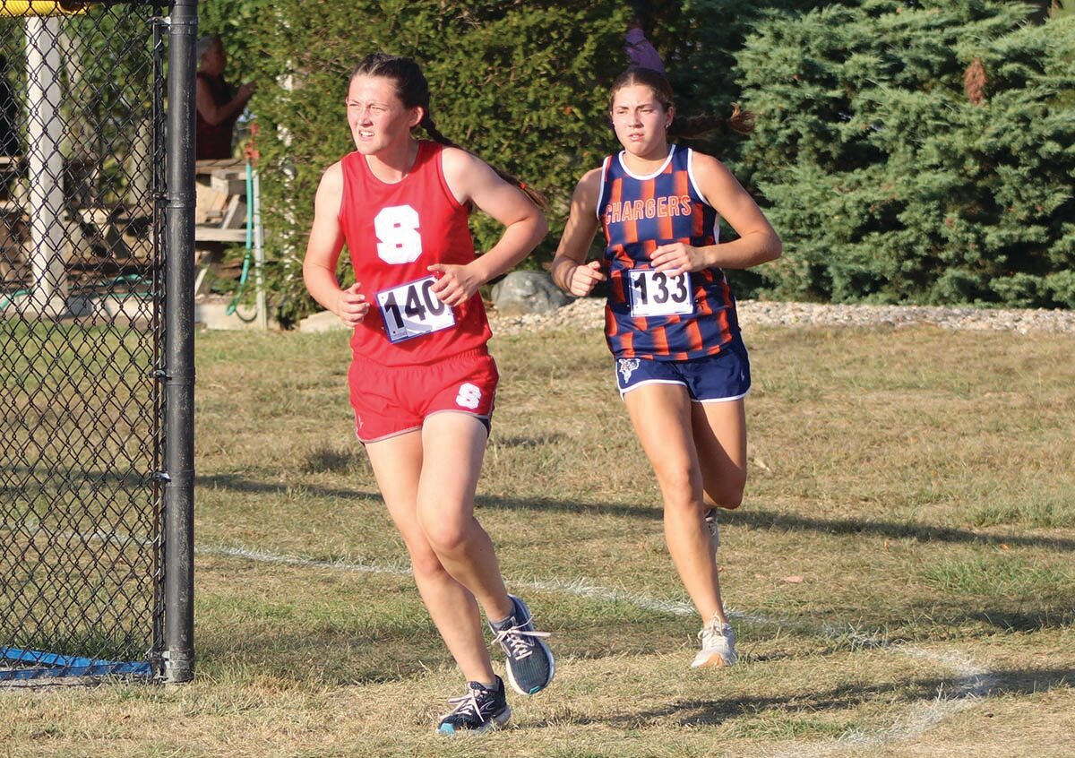 Southmont's Darby Cottrell and North Montgomery's Sarah Hopper each were the top runners from their school at Wednesday's Montgomery County Cross Country Meet.