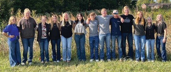 PHHS students participating in the Livestock Skillathon were Kenleigh Berry, Sarah Thom, Noelle Blake, Stormi Swaim, Hayden Holcomb, Lydia Jeffries, Lane Helderman, Bradley McElheny, Treyton Burgess, Raegan Ramsay, Emmylou Rader and Whitney Swaim.