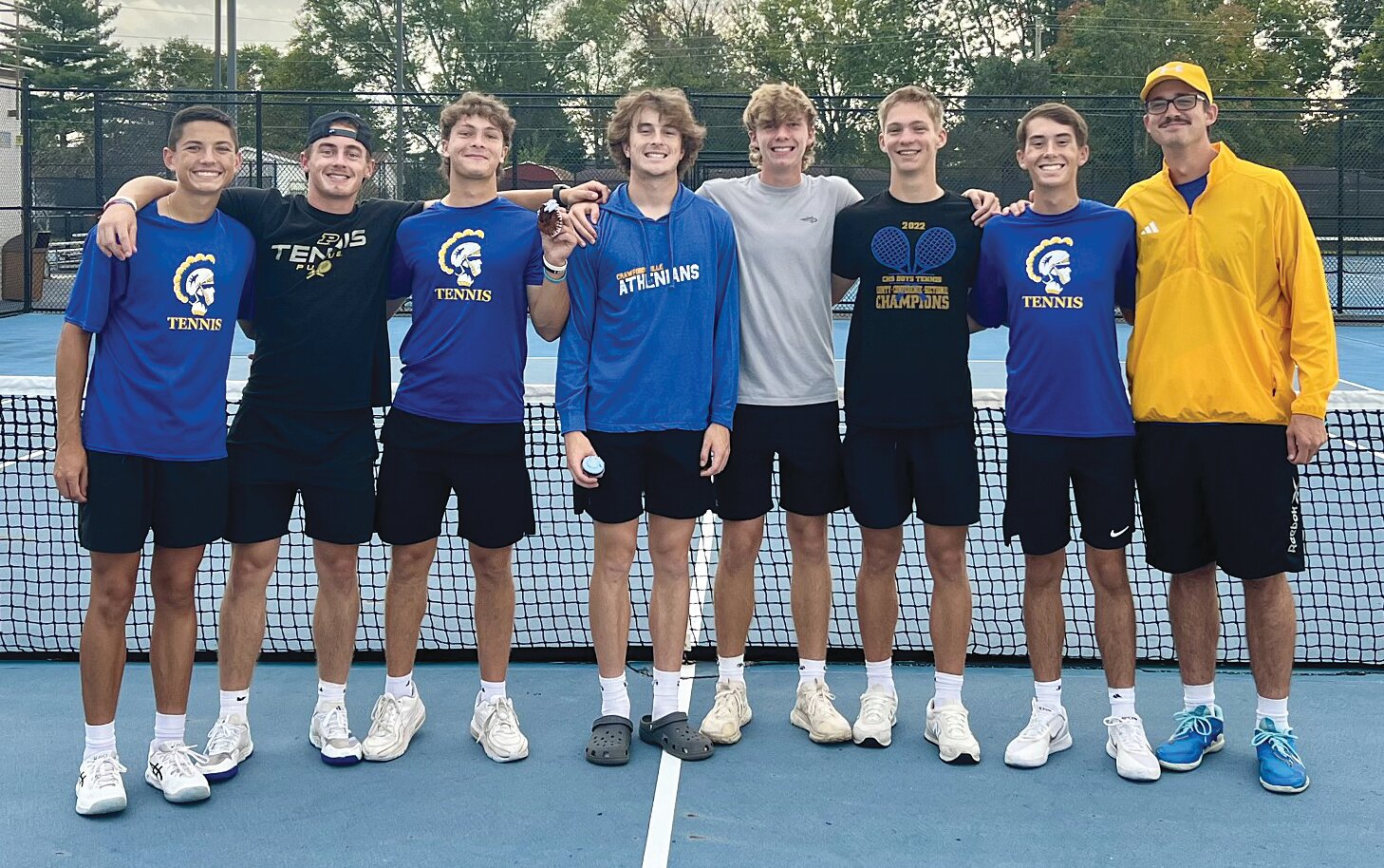 Crawfordsville’s boys’ tennis team won the final Sagamore Athletic Conference Tennis Championship by defeating Frankfort 5-0 on Wednesday.